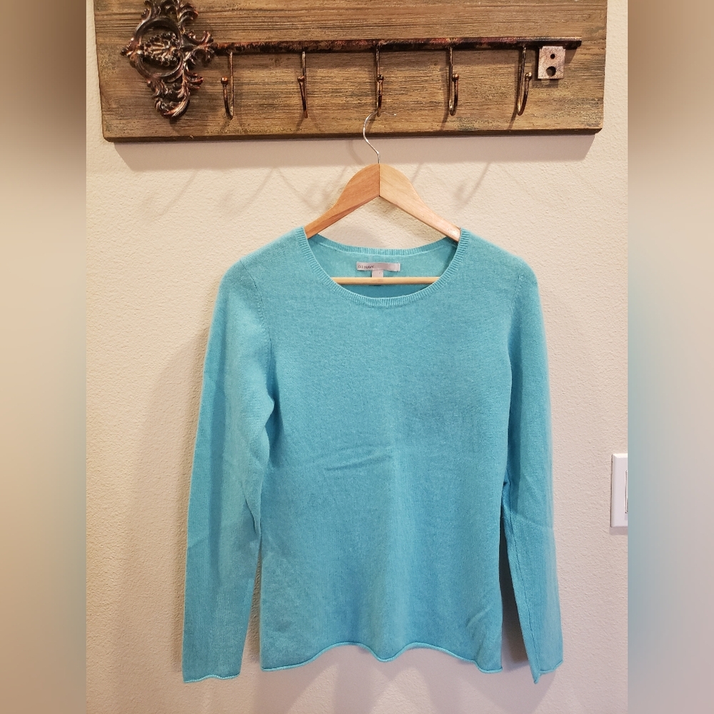 Robin Egg Blue Cashmere Sweater XL